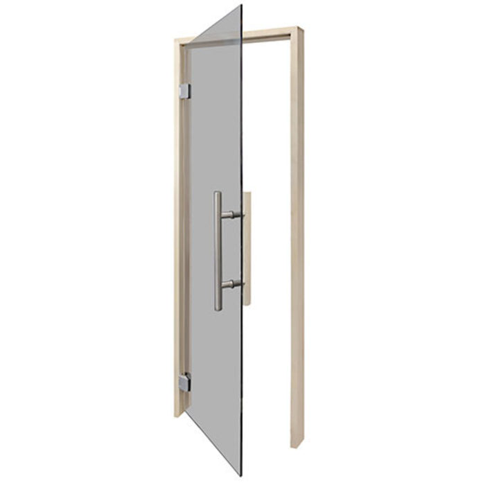 ProSaunas Aspen Prehung Sauna Door — 24" × 81" Tinted Tempered Glass
