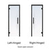 ProSaunas Black Alder ADA Prehung Sauna Door — 36" × 81" Clear Tempered Glass