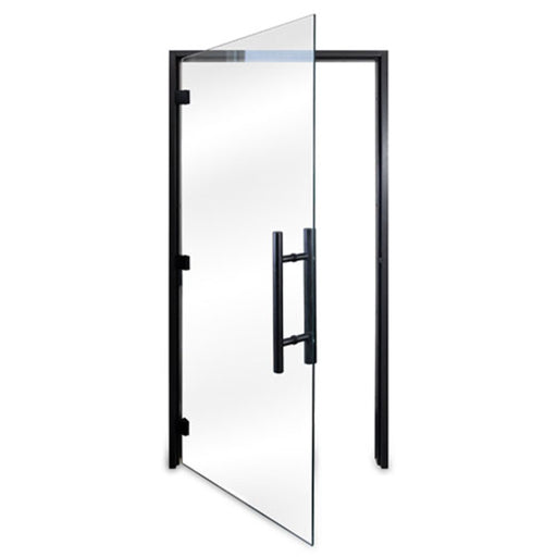 ProSaunas Black Alder ADA Prehung Sauna Door — 36" × 81" Clear Tempered Glass