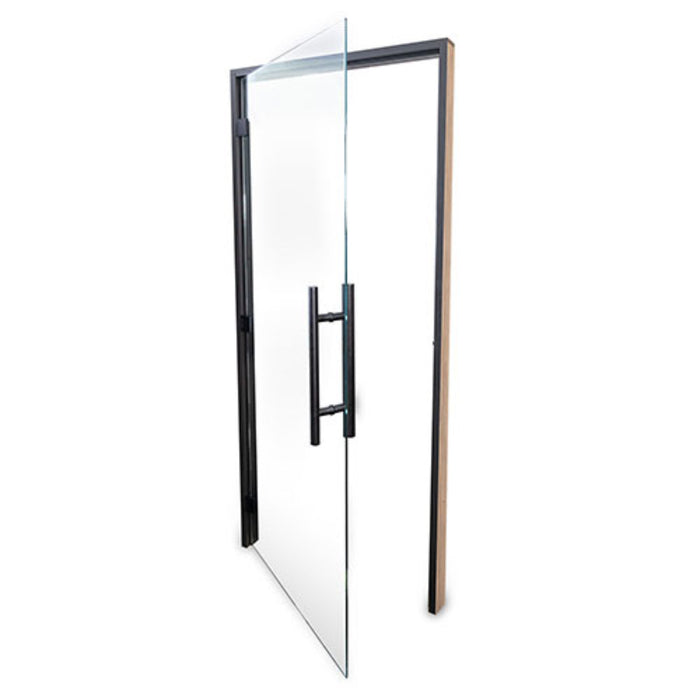 ProSaunas Black Alder ADA Prehung Sauna Door — 36" × 81" Clear Tempered Glass