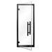 ProSaunas Black Alder Prehung Sauna Door — 24" × 73" Clear Tempered Glass