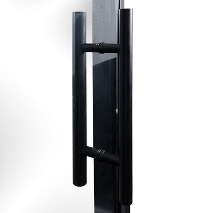 ProSaunas Black Alder Prehung Sauna Door — 24" × 73" Clear Tempered Glass