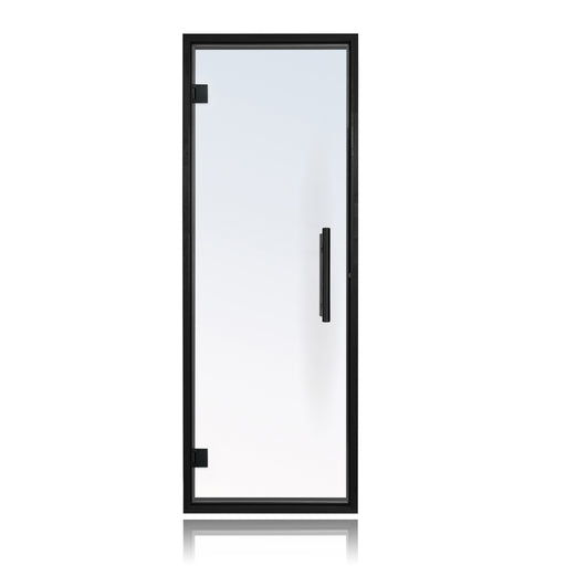 ProSaunas Black Alder Prehung Sauna Door — 24" × 73" Clear Tempered Glass