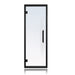 ProSaunas Black Alder Prehung Sauna Door — 24" × 73" Clear Tempered Glass