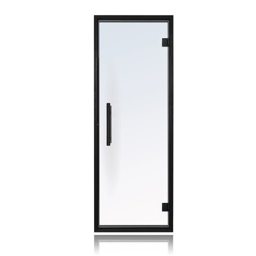 ProSaunas Black Alder Prehung Sauna Door — 24" × 73" Clear Tempered Glass