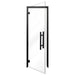 ProSaunas Black Alder Prehung Sauna Door — 24" × 81" Clear Tempered Glass