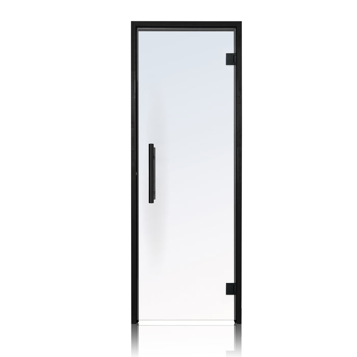 ProSaunas Black Alder Prehung Sauna Door — 24" × 81" Clear Tempered Glass