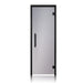 ProSaunas Black Alder Prehung Sauna Door — 24" × 81" Tinted Tempered Glass