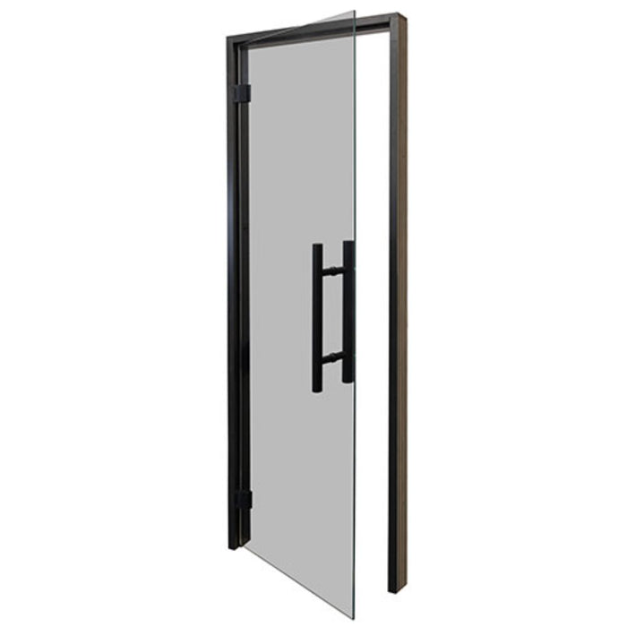 ProSaunas Black Alder Prehung Sauna Door — 24" × 81" Tinted Tempered Glass