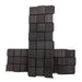 ProSaunas Cubist Black Sauna Wood Panels, Black Abachi