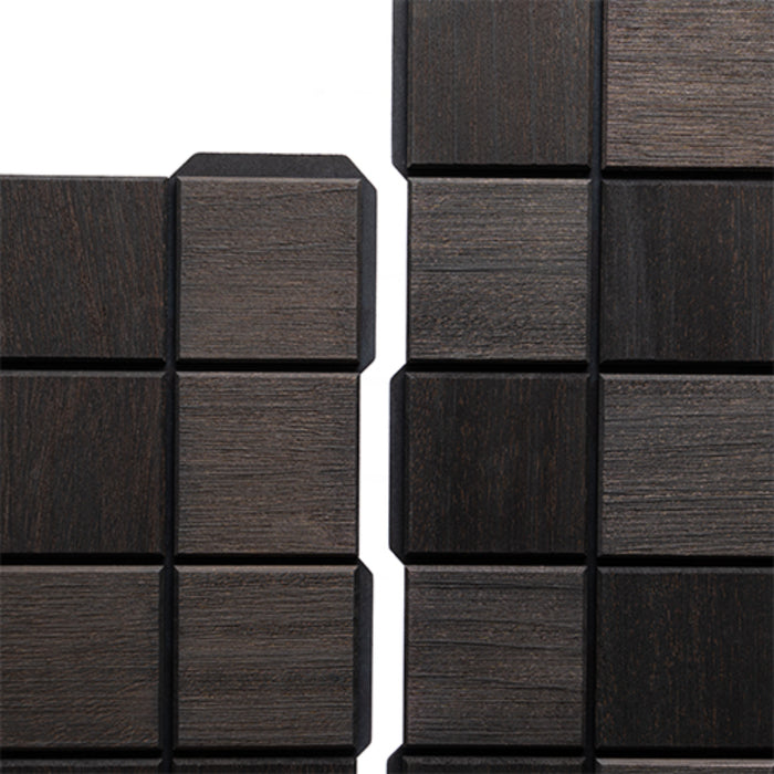 ProSaunas Cubist Black Sauna Wood Panels, Black Abachi