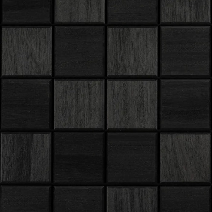 ProSaunas Cubist Black Sauna Wood Panels, Black Abachi
