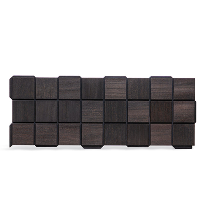 ProSaunas Cubist Black Sauna Wood Panels, Black Abachi