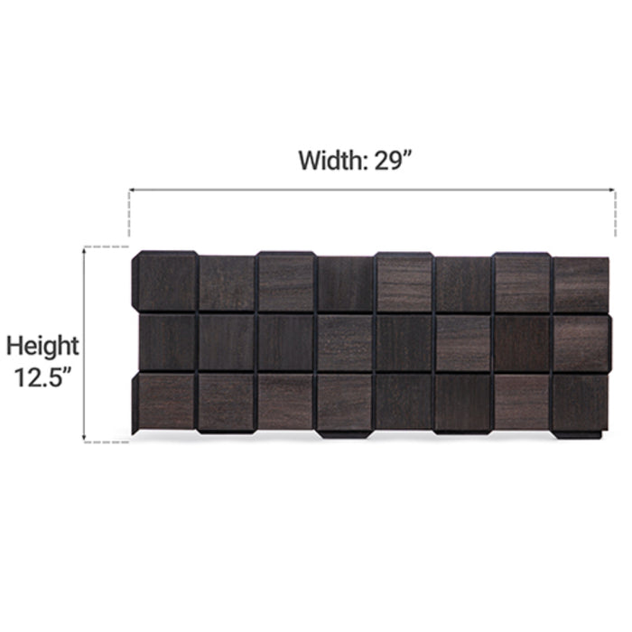 ProSaunas Cubist Black Sauna Wood Panels, Black Abachi