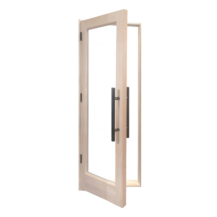 ProSaunas Douglas Fir Prehung Sauna Door — 24" × 80" Dual-Pane Glass