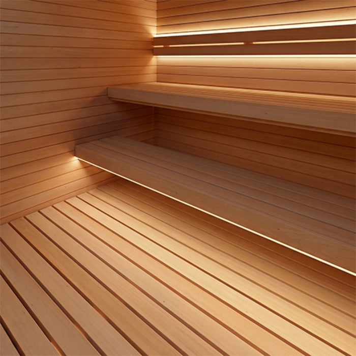 ProSaunas Dual-Zone Dimmable Linear White LED Neon Light Kit — Wi-Fi + Wireless Control, Waterproof