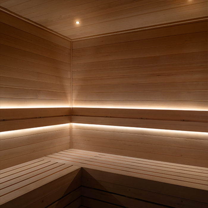 ProSaunas Dual-Zone Dimmable Linear White LED Neon Light Kit — Wi-Fi + Wireless Control, Waterproof