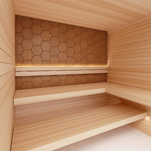 ProSaunas Hive Thermo Sauna Wood Panels, Thermo-Abachi