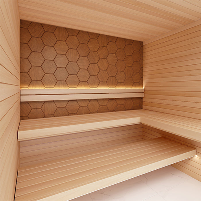 ProSaunas Hive Thermo Sauna Wood Panels, Thermo-Abachi