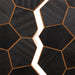 ProSaunas Modern Black Sauna Wood Panels, Black Thermo-Abachi