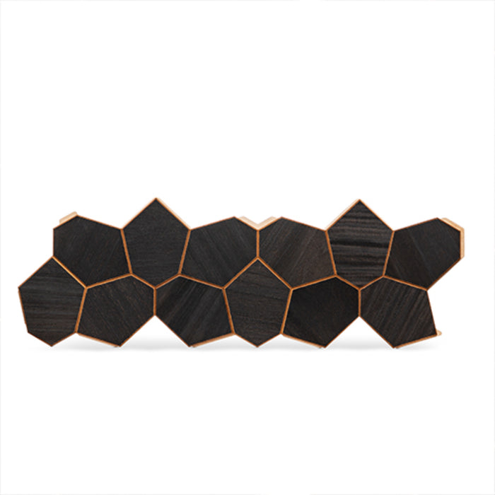 ProSaunas Modern Black Sauna Wood Panels, Black Thermo-Abachi