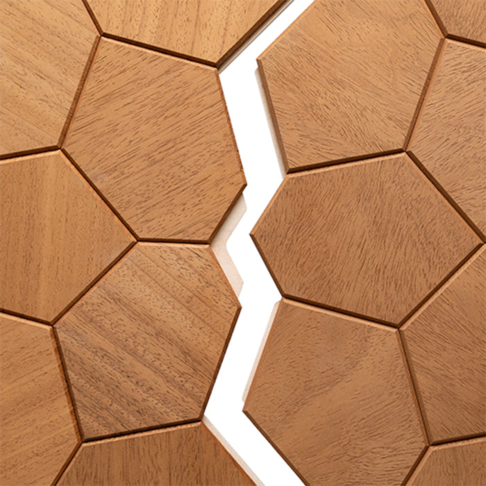 ProSaunas Modern Thermo Sauna Wood Panels, Thermo-Abachi