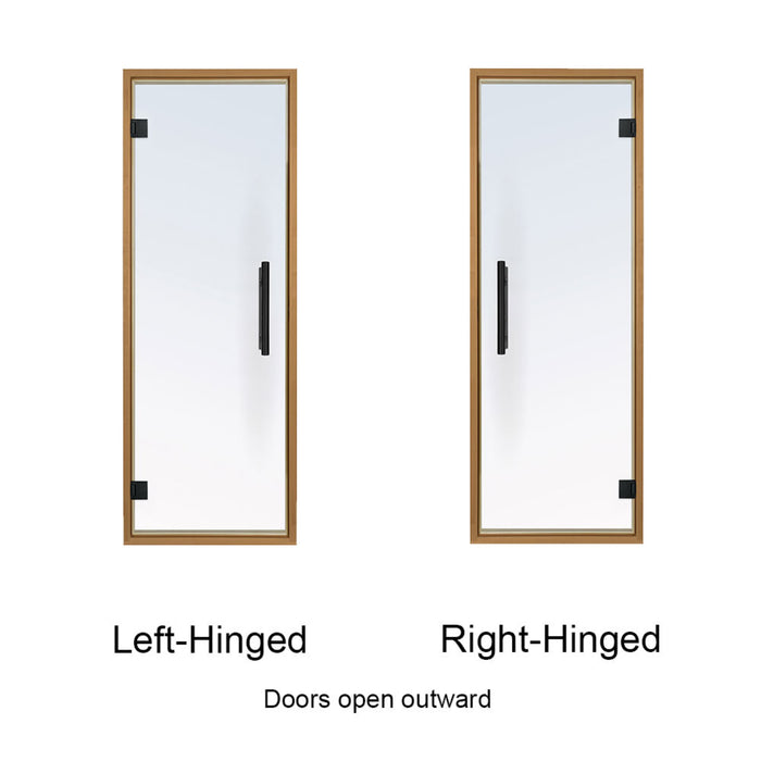 ProSaunas Thermo-Aspen Prehung Sauna Door — 24" × 73" Tinted Tempered Glass