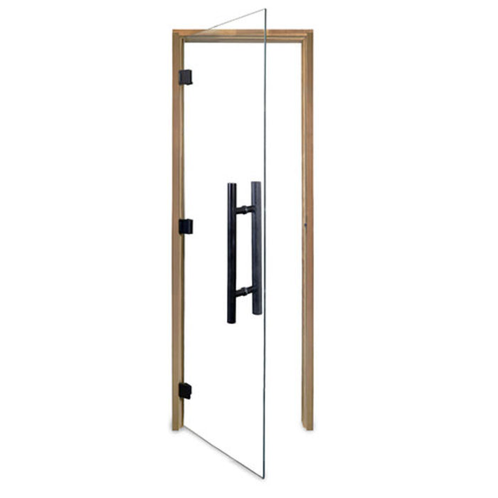 ProSaunas Thermo-Aspen Prehung Sauna Door — 24" × 81" Clear Tempered Glass