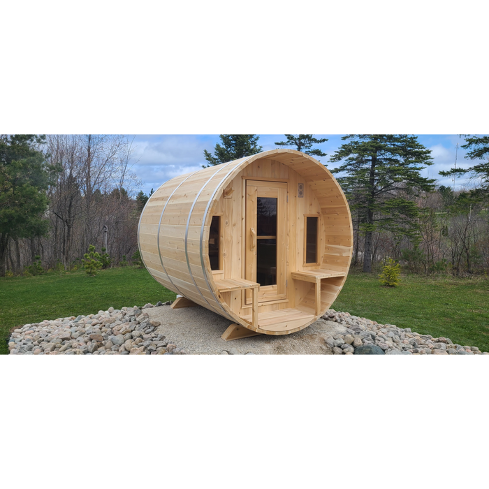 Leisurecraft CT Tranquility Barrel Sauna (Heating Option: Electric Heater) 7