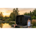 SaunaLife Model CL12GCPB Cube Luxury Series 8-Person Traditional Outdoor Sauna