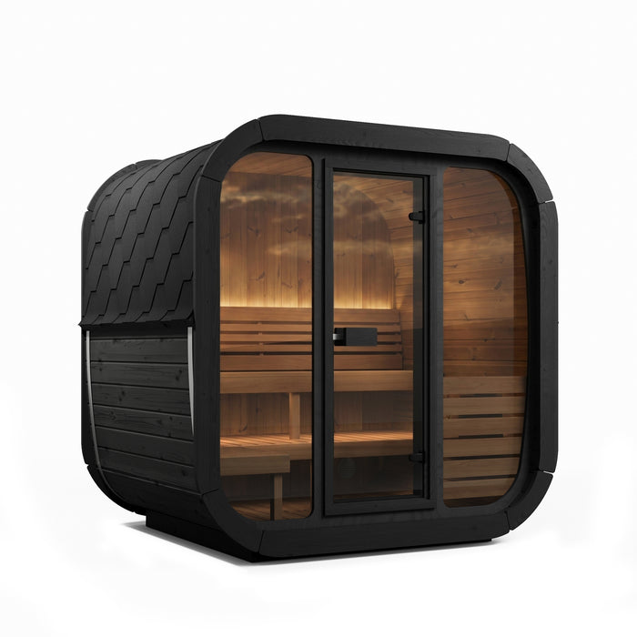 SaunaLife Model CL5GB Cube Luxury Series 4-Person Traditional Outdoor Sauna