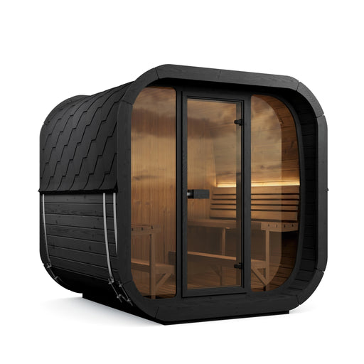SaunaLife Model CL7GB Cube Luxury Series 6-Person Traditional Outdoor Sauna