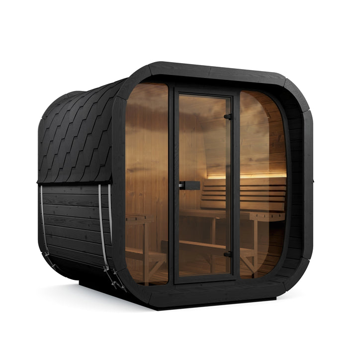 SaunaLife Model CL7GB Cube Luxury Series 6-Person Traditional Outdoor Sauna