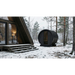 SaunaLife Model E6B Ergo-Series 3-Person Traditional Outdoor Barrel Sauna
