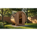 SaunaLife Model E6 Ergo-Series 3-Person Traditional Outdoor Barrel Sauna