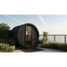 SaunaLife Model E8WB Ergo-Series 6-Person Traditional Outdoor Barrel Sauna with Rear Window