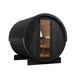 SaunaLife Model E8WB Ergo-Series 6-Person Traditional Outdoor Barrel Sauna with Rear Window