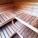 SaunaLife Model G11B Garden-Series 8-Person Traditional Outdoor Barrel Sauna with Changeroom