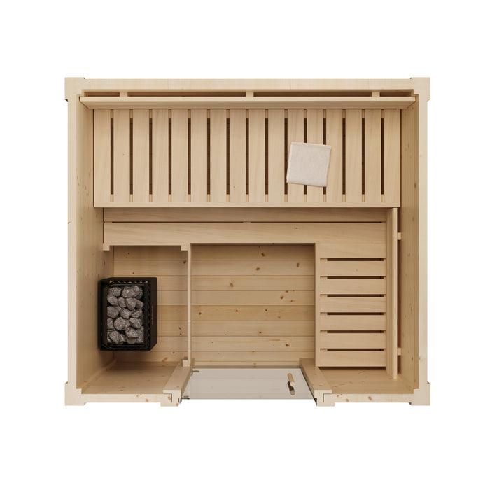 SaunaLife Model G2B Garden-Series 4-Person Traditional Outdoor Sauna