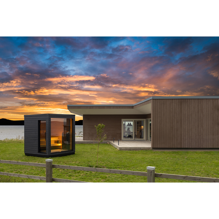 SaunaLife Model G6 Garden-Series 5-Person Pre-Assembled Outdoor Home Sauna