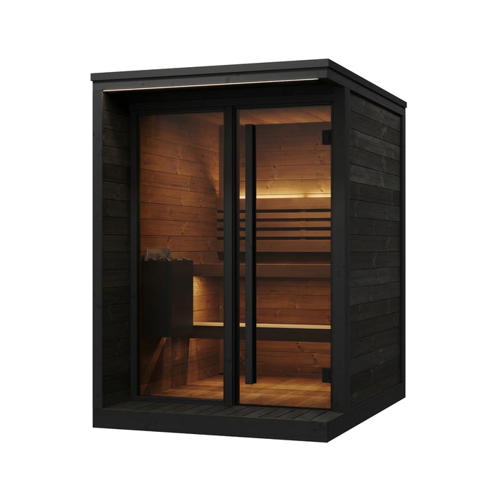 SaunaLife Model GL4B Garden Luxury-Series 4-Person Outdoor Sauna