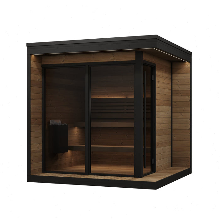 SaunaLife Model GL6 Garden Luxury-Series 6-Person Outdoor Sauna