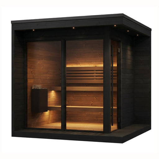 SaunaLife Model GL6B Garden Luxury-Series 6-Person Outdoor Sauna