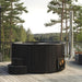 SaunaLife Model S6B Soak-Series 7-Person Wood-Burning Hot Tub (Black)