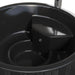 SaunaLife Model S6B Soak-Series 7-Person Wood-Burning Hot Tub (Black)