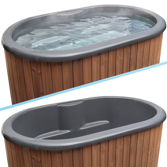 SaunaLife Model S2N Soak-Series 2-Person Cold/Hot Immersion Tub (Natural)