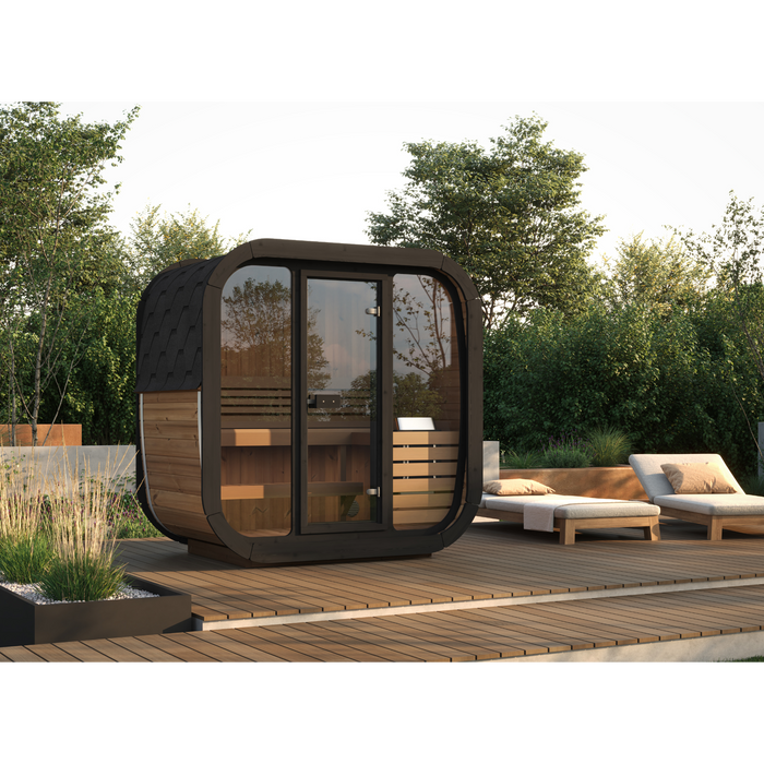 SaunaLife Model CL4G Cube-Series 3-Person Traditional Outdoor Sauna