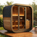 SaunaLife Model CL4G Cube-Series 3-Person Traditional Outdoor Sauna