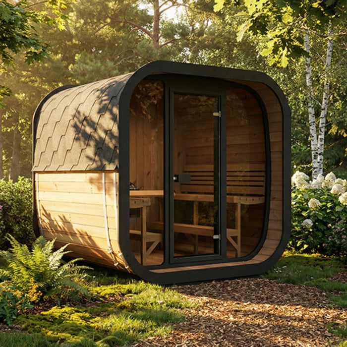 SaunaLife Model CL7G Cube-Series 6-Person Traditional Outdoor Sauna