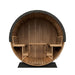 SaunaLife Model EE8G Ergo Elegance-Series 6-Person Traditional Outdoor Barrel Sauna with Full-Glass Front